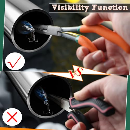 SPEEDWOX Fishing Pliers Hook Remover - Saltwater Gear With Line Cutter, Crimping Tool, Clippers, Pistol Grip Split Ring - style: Pistol Grip Split Ring Fishing Pliers