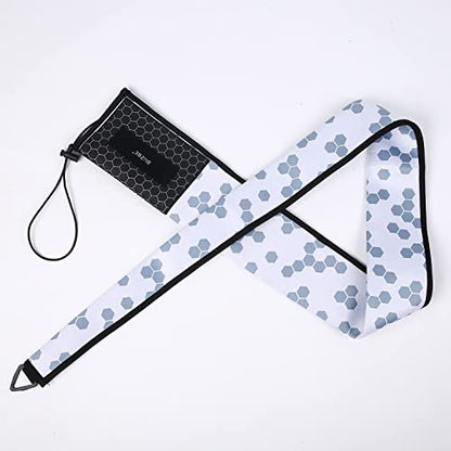 BUZBE Spinning Quik-Shield Rod Cover, Fishing Rod Sleeve, Rod Sock, Neoprene Rod Cover, Spinning Rod Cover, Saltwater Rod Cover - color: White Hex