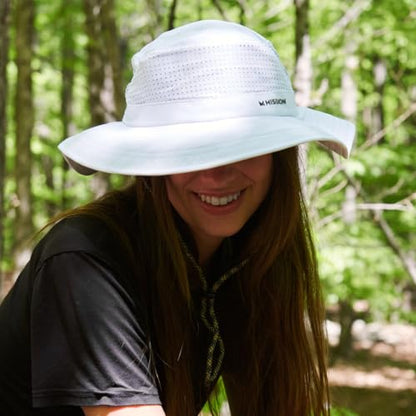 MISSION Cooling UPF Boonie Hat - Unisex Sun Hat for Hiking, Beach & Fishing - Sweat & Water Activated Technology - color: Bronze Green