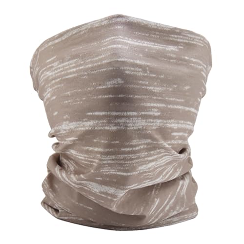 Neck Gaiter Fishing Face Gator Sun Protection & Wind-proof For Fishing Hiking Cycling Camping Yard Work Bandana Mask - color: Khaki
