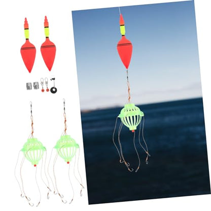 TOYANDONA 1Set Outdoor Fishing Lure Kit for Carp Bighead Carp Durable Float Fishing Tackle with Premium Hooks Lightweight Portable Fishing Supplies