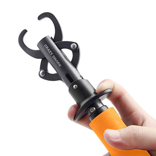 Aluminum Fish Hook Remover Removal Fishing Tools Tackle Squeeze-Out 6.7in Orange - color: Orange