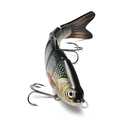 Large Multi Jointed Fishing Lures Bait,Big Giant Fishing Bass Lures,Crankbaits Swimbaits with Treble Hook - color: A10-7.87",4oz