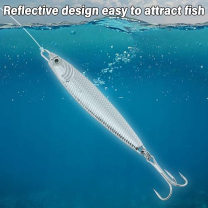 Dr.Fish Fishing Jigs Jigging Spoon Saltwater Fishing Lure Casting Metal Spoon Surf Fishing Mackerel Striper Lures Stinger Bluefish Vertical Diamond Jig - color: Green, size: 1/2oz-3 Pieces