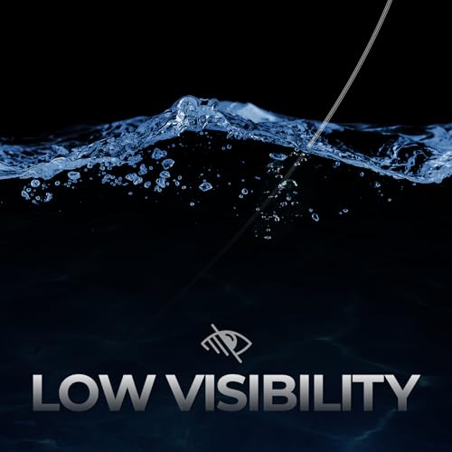 KastKing Fluorokote 100% Fluorocarbon Coated Fishing Line, Fluorocarbon Leader, Extreme Clarity,Fast Sinking,Shock Resistant, High Abrasion Resistance - size: 8LB(150Yard)