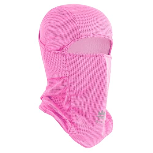 Balaclava Ski Mask, Sun UV Protection Breathable Full Head Face Mask for Men Women Skiing Cycling - color: Pink
