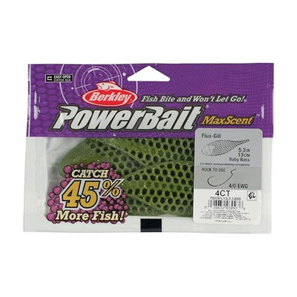 Berkley PowerBait MaxScent Flux-Gill - color: Baby Bass, size: 5.3"