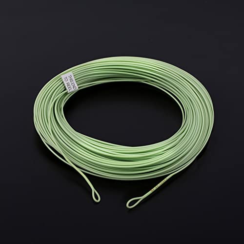 HERCULES Fly Fishing Line Floating Weight Forward Fly Line with Double Welded Loop - color: Moss Green, size: WF3F 90FT