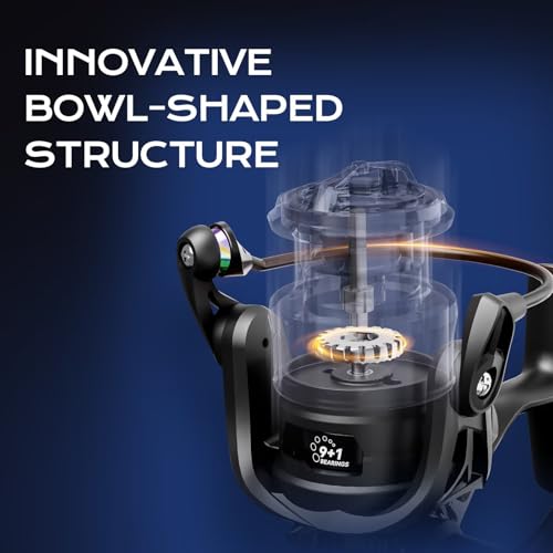 Handing M1 Pro Saltwater Spinning Reel, Freshwater & Saltwater Fishing Reel, Sealed Water-Resistant Design, Up to 33 lbs Max Drag Power, CNC Aluminum Spool & Handle, 9+1 Stainless Steel Bearings - size: Size 4000