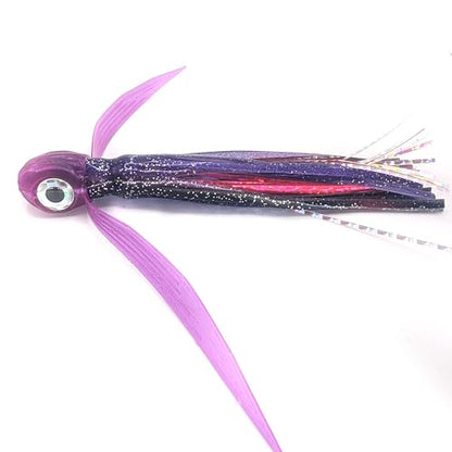 Saltwater Big Game Fishing Lure, for Offshore trolling (FlyBoy) - color: Purple Black Holographic