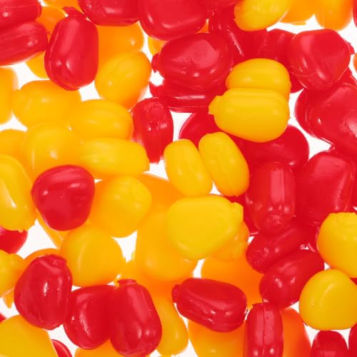 200pcs Floating Baits Artificial Corn Carp Fishing Lures with Lifelike Appearance Silicone Soft Bait for Saltwater Fishing and DIY Their Own Lures
