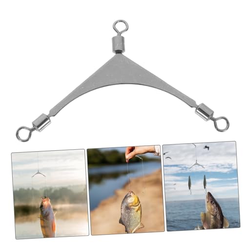 Sea Fishing Three-Prong Swivel Way Swivel Fishing Swivels Three Way Fishing Swivels Fishing - size: 3x2x0.2cm
