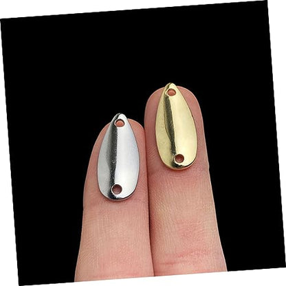 DECHOUS 20Pcs Bright Metal Fishing Lures Sinking Lure for Saltwater Freshwater Fishing for Bass Trout and Pan Fish Durable Reusable Fishing Gear
