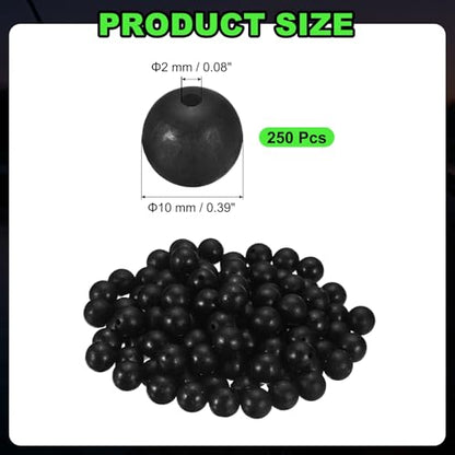 Fishing Beads, Plastic Round Hard Bait Egg Lure Rig Freshwater Saltwater for Fishing Rigs for Catfish Rig Outdoor Tackle Tool - size: 10mm