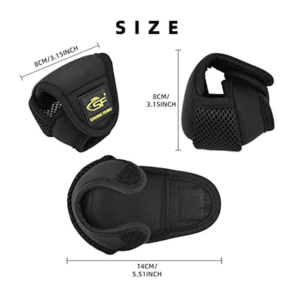 SF Low Profile Casting Baitcast Reels Cover Case Reel Pouch Glove for Fits 50 100 200 300 Series Baitcaster - color: Baitcast 300 Series/Black