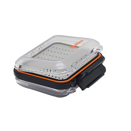 Alichino small fly box for fly files ice jig box fly box for fly fishing (grey foam insert) - size: Small 4.9 * 4 * 1.6 Inch
