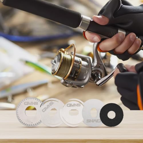 Fishing Reel Repair Kit for Metanium Right Hand-Baitcasting Drag-Clicker-WASHERs-Set, with Carbon Fiber System, Stainless Steel Parts, for Smooth Drag Control