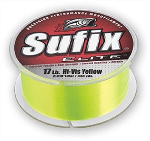 Sufix Elite 4 lb Fishing Line (330 YD Spool) - color: Hi Vis Yellow