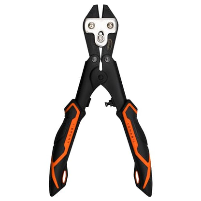 danco Lunar-I 8" Fishing Hook and Wire Cutter, Mini Bolt Cutter, Spring Loaded, Small Heavy Duty Wire/Cable Cutter, Saltwater Resistant, Cuts Hooks, Wire, & Cables | Spring Loaded with Rubber Grips