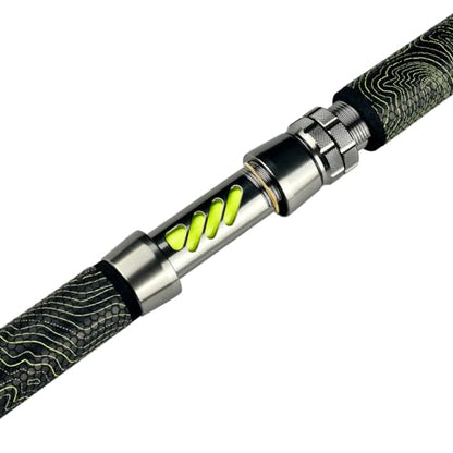 Monster Catfish Casting Rod, 7' MH Glow-in-Dark 1-Piece | Glow catfish rod with S-glass carbon blank, EVA grip, stainless guides, 10-50lb line and 1-10oz lures for night fishing - color: Yellow, size: ["Catfish Rod 7'-1pc-Medium Heavy"]