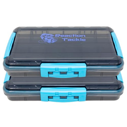 Reaction Tackle Premium Tackle Trays, Water Resistant Fishing Tackle Box Organizers with Triple Clip Closure, Removable Dividers and Clear View Design - 3600 (2-Pack) - size: 3600 (2-Pack)