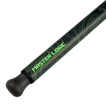 Monster Catfish Casting Rod, 7' MH Glow-in-Dark 1-Piece | Glow catfish rod with S-glass carbon blank, EVA grip, stainless guides, 10-50lb line and 1-10oz lures for night fishing - color: Green, size: ["Catfish Rod 7'-1pc-Medium Heavy"]