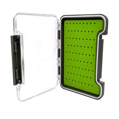 Aventik Fly Fishing Boxes Silicone Super Slim Fishing Storage Fishing Tackle Case Waterproof Best Pocket Sizes 7.36"X4.02"X0.63"/5.39"X3.74" X0.63''(1pcs-g048mb) - style: 1PC-G048MB:5.39"X3.74" X0.63"