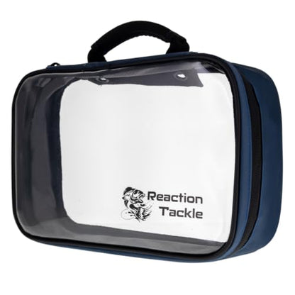 Reaction Tackle Deluxe Bait Binder, Water Resistant Soft Bait Storage System for Soft Plastics and Rigs with Zippered Sleeves, Clear Bag - size: Clear Bag