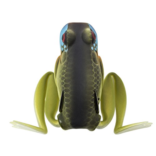 Lunkerhunt Frog Fishing Lure for Bass Fishing | Popping Frog Lure 1/4 oz | Topwater Fishing Bait with Weedless Hooks, Hollow Body, Trout Pike Lures - color: Blue Gill, size: 1.75 inch