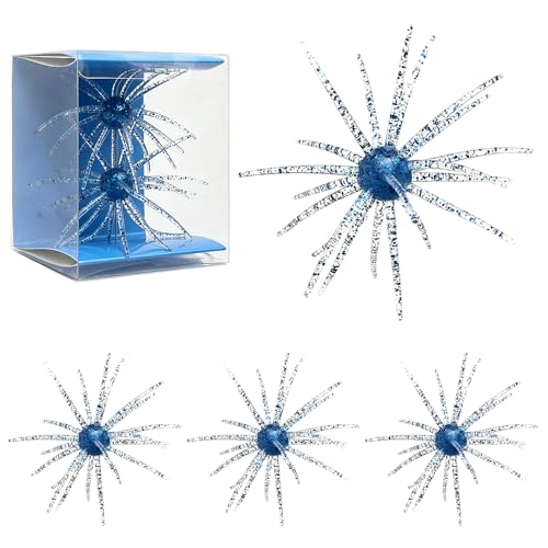 4PCS Simulation Sea Urchin Bait, 2026 New Soft Plastic Fishing Lures for Bass Fishing, Sea Urchin Shape Fishing Lure Swimbait for Lake Fishing - color: Blue