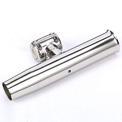 Amarine Made 4-Pack Stylish Stainless Steel Clamp on Fishing Rod Holder for Rails 7/8" to 1"