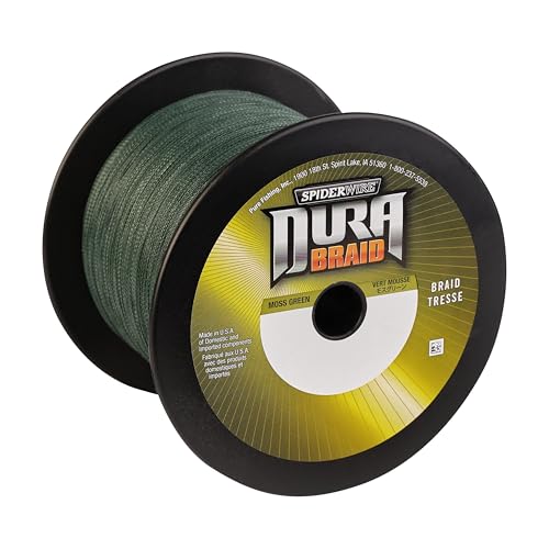 SpiderWire DuraBraid Braid Fishing Line - color: Moss Green, size: 15lb - 3000yd