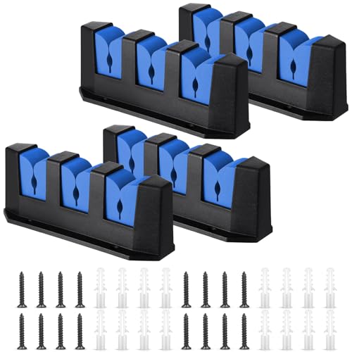 Sratte 4 Pcs Rod Holders for Fishing Boat Wall Mount Fishing Pole Holders Horizontal EVA Foam Garage Rod Rack Summer Boat Accessories for Men Gifts - color: Blue, size: 7.8 Inch