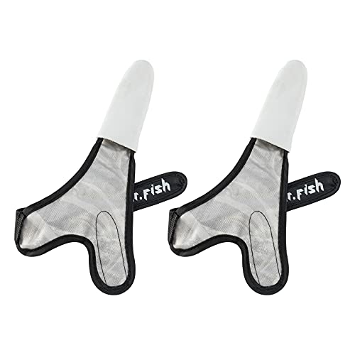 Dr.Fish 2 Pieces Fishing Gloves Casting 2 Finger Index Finger Stall Protector Anti-Slice Saltwater Trolling Surf Fishing Braid Line Anti-Slip Cooftable Woolen - size: Size XL
