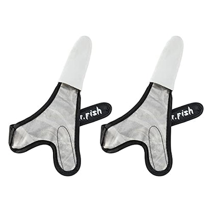 Dr.Fish 2 Pieces Fishing Gloves Casting 2 Finger Index Finger Stall Protector Anti-Slice Saltwater Trolling Surf Fishing Braid Line Anti-Slip Cooftable Woolen - size: Size XL