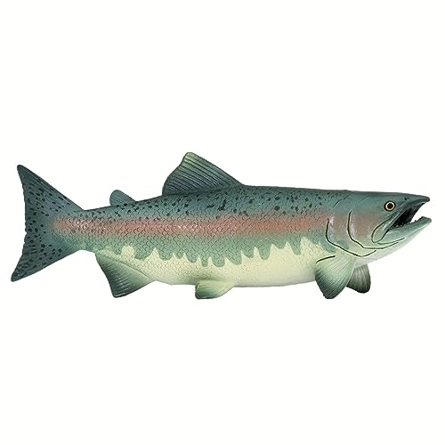 Safari Ltd. Salmon Fish Figurine - Detailed 7" Plastic Model Figure - Fun Educational Play Toy for Boys, Girls & Kids Ages 3+