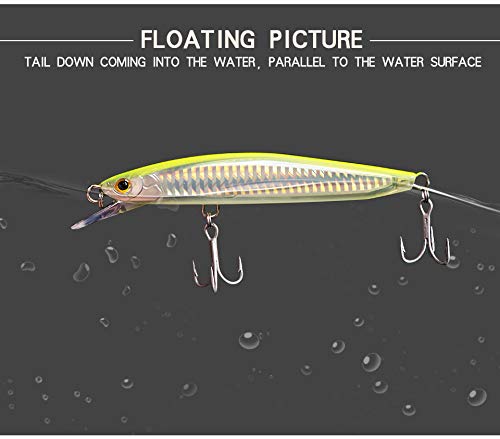 5 1/2" Floating Minnow Lure - 5 Colors to Choose from - color: Sunrise Shad