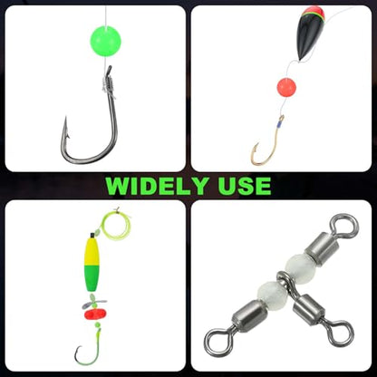 Fishing Beads, Plastic Round Hard Bait Egg Lure Rig Freshwater Saltwater for Fishing Rigs for Catfish Rig Outdoor Tackle Tool - size: 3mm