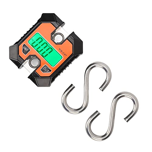 Karlak Electronic Digital Fishing Scale with LCD Display Compact Portable 0.2kg to 100kg Hook Scale