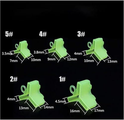 100 Pcs Yellow Fishing Treble Hook Covers Fishing Hook Bonnets Fishing Safety Cap Protector Fishing Hook Safety Cover Terminal Tackle and Accessories