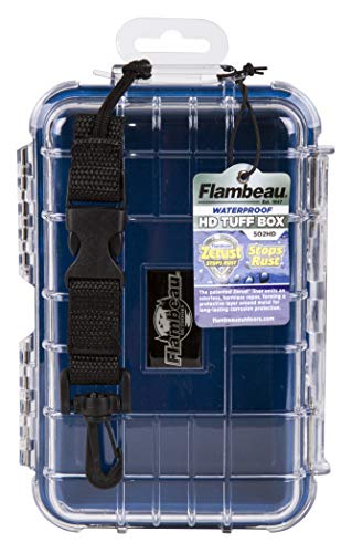 Flambeau Outdoors 502HD HD Tuff Box 500 with Zerust Anti-Corrosion Liner, Dry Box Storage, Large, Blue/Clear - size: Large