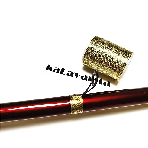 (8pcs*240yd) Kalavarma Rod Wrapping Thread for Fishing Rod Wrapping Thread Rod Building Repair - style: Metallic klm022