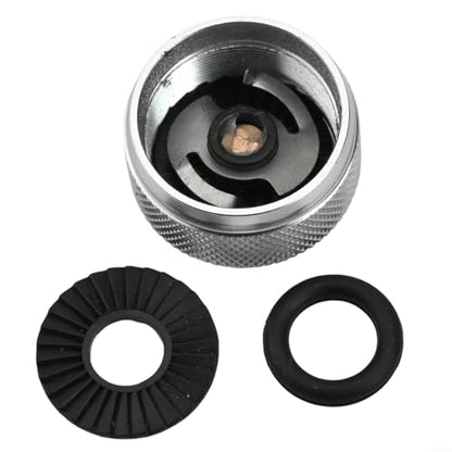 Fit for Abu Garcia Fishing Reel Brake Knob, Mechanical Spool Control Knob, Aluminum Alloy Spool Control with Internal Sound Kit Fit for 3 3.5 4 P5 Series, Fishing Reel Replacement Parts(Silver)