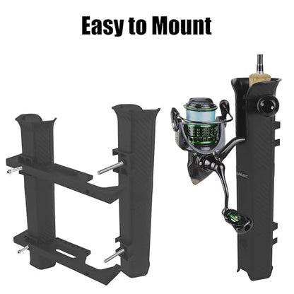Fishing Rod Holder, Rod Holder Rack with 6-Inch Ball Bungee Cords and Screws – Portable Fishing Pole Holders Rack for Boats, Yachts, Kayaks, Garages, Coolers, Trailers, Trucks, and Wall Mounting