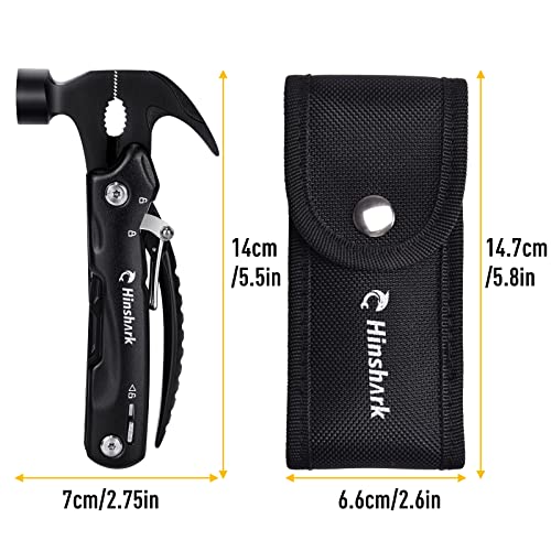 Gifts for Men 12 in 1 Hammer Multitool, Anniversary Birthday Gifts for Men Dad Husband Him Grandpa, Unique Gift for Dad Who Have Everything, Camping Essentials Cool Gadgets Tools