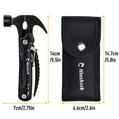 Gifts for Men 12 in 1 Hammer Multitool, Anniversary Birthday Gifts for Men Dad Husband Him Grandpa, Unique Gift for Dad Who Have Everything, Camping Essentials Cool Gadgets Tools