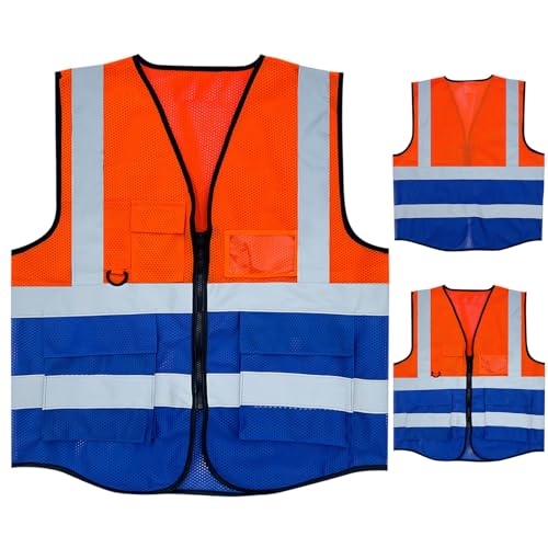 Fishing Vest - Work Vest for Men V Neck Zip Up Lightweight Breathable Sleeveless Utility Jackets Mesh Outwear Vests 2026 - color: 03# Red