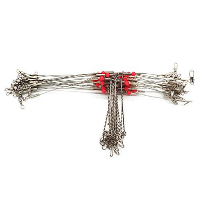 Senyu Wire Trace Leader Rig Stainless Steel 1-5 Arms Fishing Rigs with Snap,High-Strength Fishing Leaders Saltwater-Perch Rigs for Fishing - color: Arm Length 2.7inch, style: 1 Arm Leader