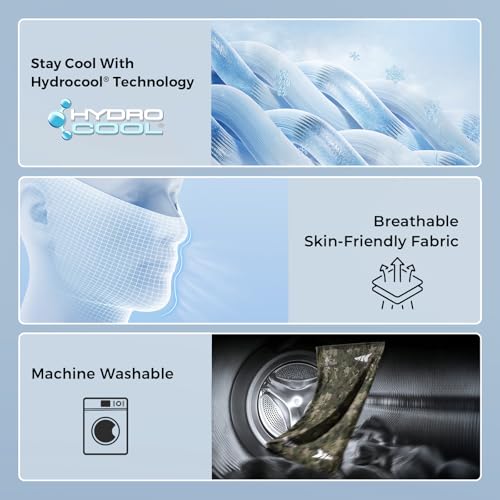 KastKing Agies Fishing Gloves Men, UPF 50+ Sun Gloves UV Protection, Cooling Quick-Dry 3/4 Fingerless Gloves with Extended Cuff Agies Neck Gaiter-UPF 50+ Balaclava Face Mask