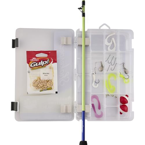 Shakespeare Catch More Fish Spincast Reel and Fishing Rod Combo with Kit - color: Lake/Pond - Yellow, style: 2024 Model